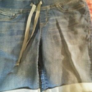 Blue jean shorts